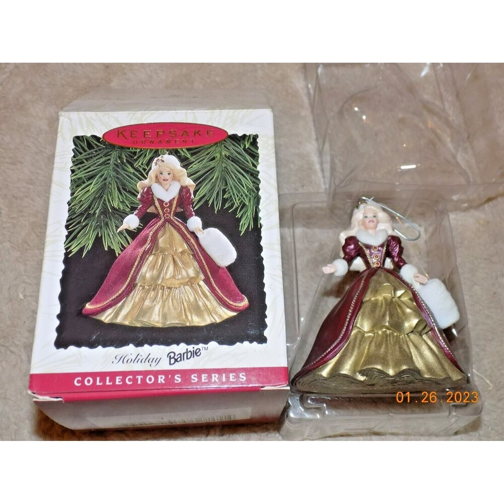 Hallmark Keepsake Ornament 1996 Holiday Barbie Christmas Ornament Vintage